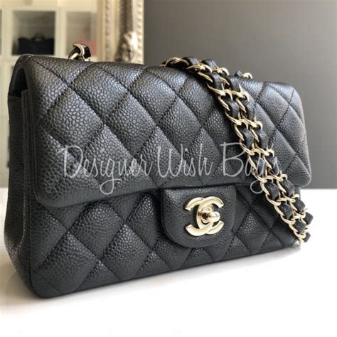 chanel mini grey caviar|Handbags & Bags .